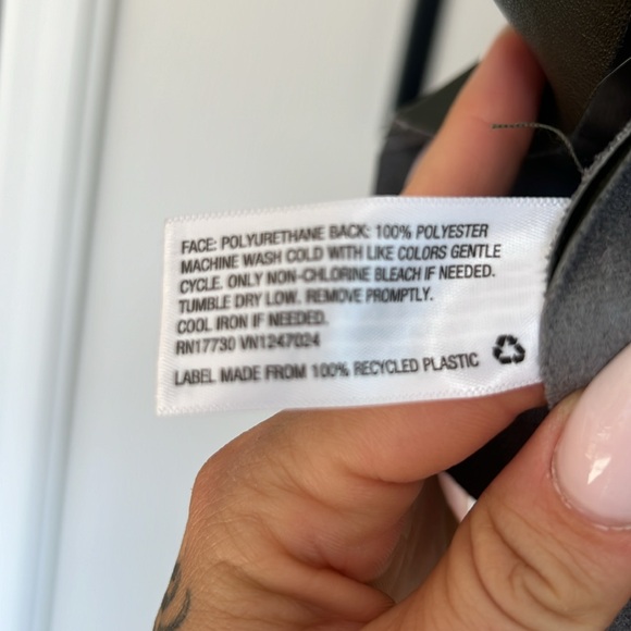 Green Faux Leather Midi Dress - Picture 3 of 5